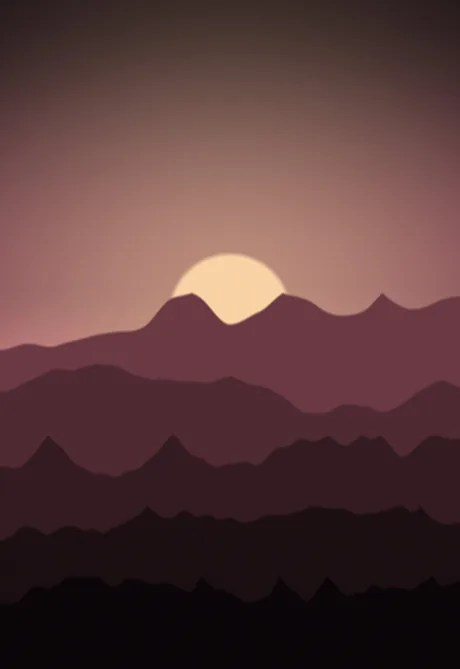 Dawn Ridges wallpaper composed for the iPhone Duo cover screen