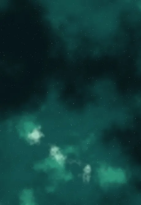 Emerald Nebula wallpaper composed for the iPhone Duo cover screen